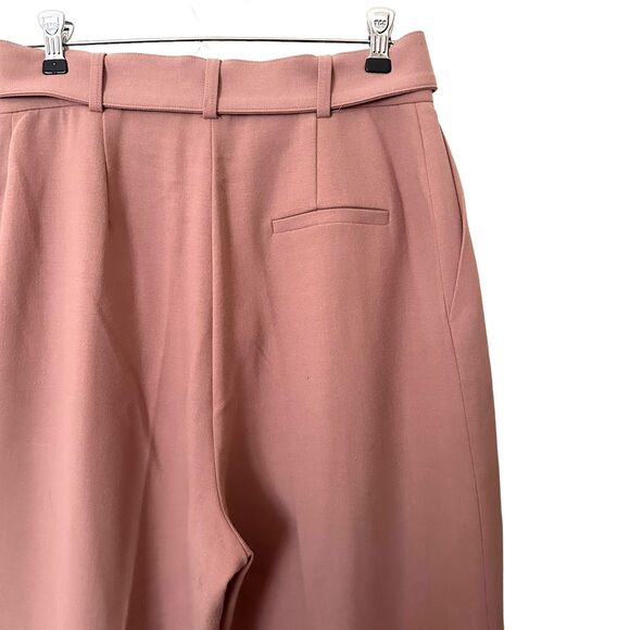 FRANKIE SHOP Elvira Belted Suit Pants Dusty Pink Sz Medium - Picture 7 of 8
